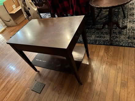 Photo of free Side table with drawer (Elverson) #2