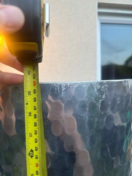 Photo of free Silver plant pot (Home - Leamington spa CV31) #4