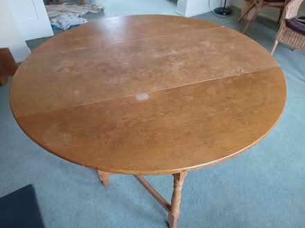 Photo of free Round drop leaf table (Wellingborough NN8 5) #4