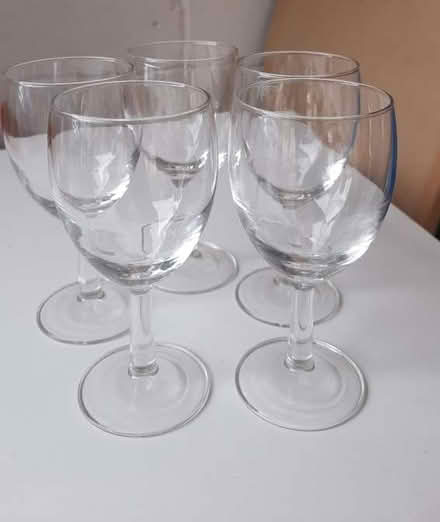 Photo of free Wine glasses x 5 medium size (Byfleet KT14) #1