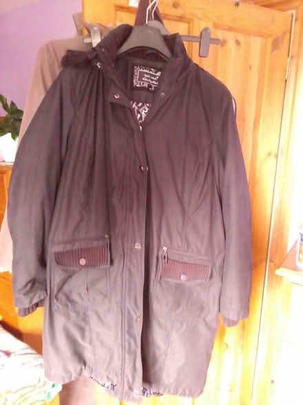 Photo of free Ladies black winter coat size L (Killamarsh S21) #1