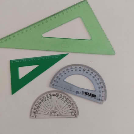 Photo of free pack of alphabet/stencils/letter transfers/protractors etc (Fords Farm RG31) #2