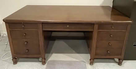 Photo of free Walnut Executive Desk (Tiburon - near Corte Madera) #1