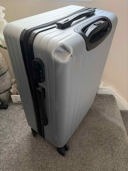 Photo of free Lightweight silver suitcase (Saltney Ferry CH4) #2