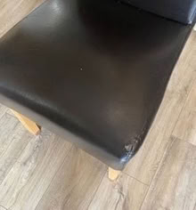 Photo of free Leather effect Dinning chairs (Tottington Bury BL8) #4