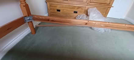 Photo of free Pine wooden bed frame (Longden SY5) #4