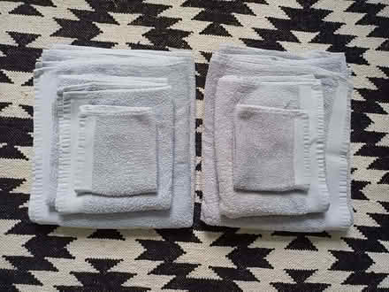 Photo of free 2 x Silver grey towel sets (Hyson Green NG7) #1