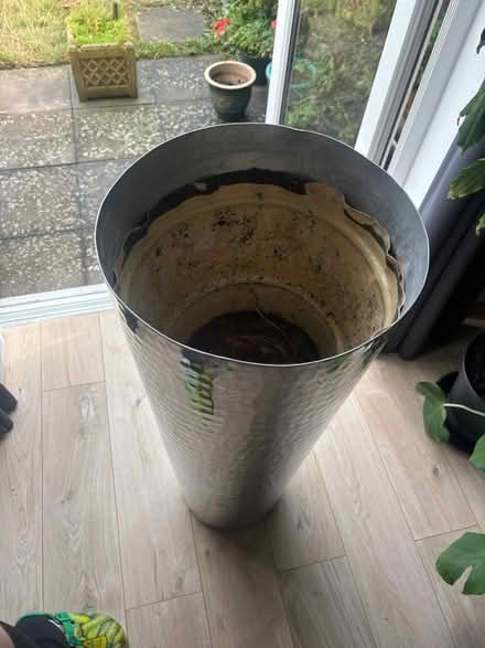 Photo of free Silver plant pot (Home - Leamington spa CV31) #3