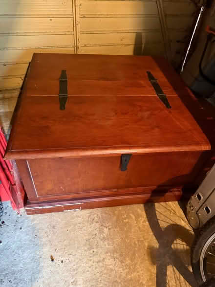 Photo of free Wooden coffee table chest (Cooden TN39) #1