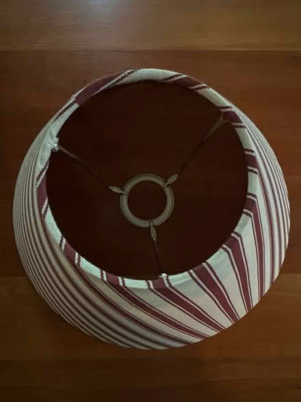 Photo of free Maroon & Cream Lampshade (Watertown, MA) #2