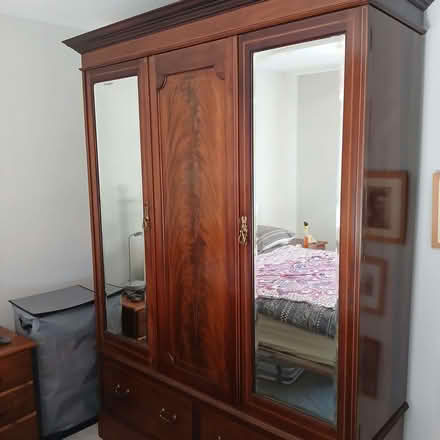Photo of free Mahogany wardrobe (Lower Walmer CT14) #1