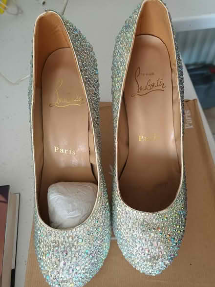 Photo of free rhinestone platform shoes size 5 (Melksham) #2