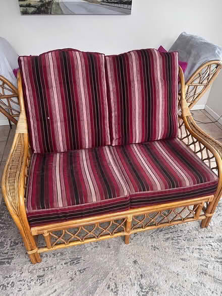 Photo of free 2 Whicker chairs and settee (Lurgan) #2