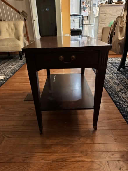 Photo of free Side table with drawer (Elverson) #1
