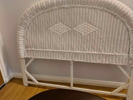Photo of free Hackett: White double bed head (Hackett) #1