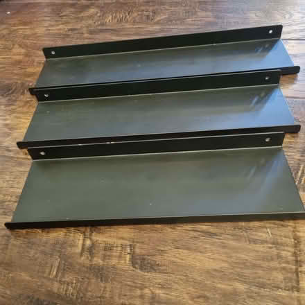 Photo of free Black metal shelves (Garden City OX5) #1