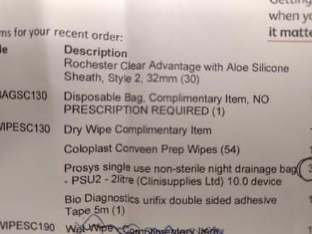 Photo of free Incontinence / catheter user products (Lower Crumpsall M8) #1