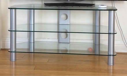 Photo of free Tv stand - glass (St John’s Wood NW8 9) #1