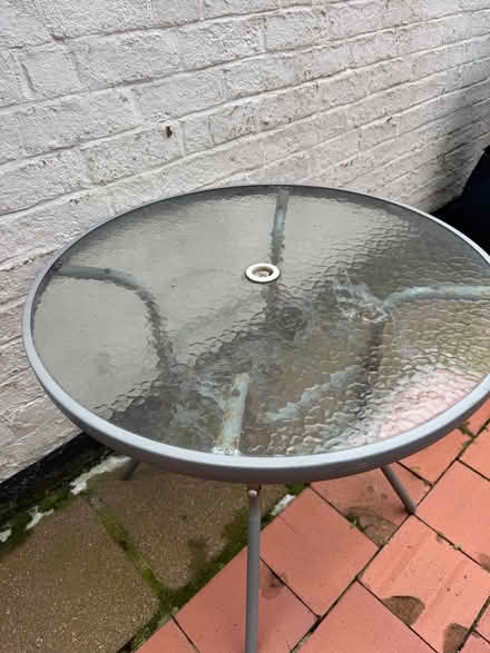Photo of free Glass topped garden table (Strandtown BT4) #1