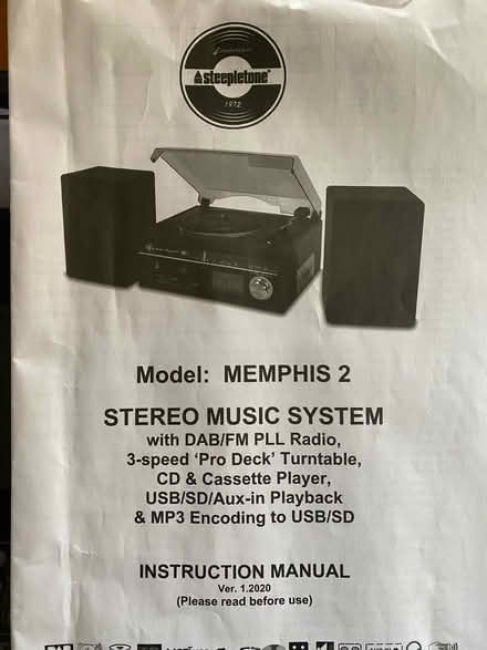 Photo of free Vinyl player (Binfield Heath RG9) #3