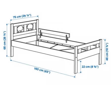 Photo of free Child’s Bed (IKEA Kritter) - No Mattress. (Hersham KT12) #3