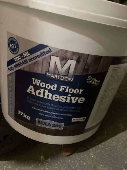 Photo of free Large tub of wood floor adhesive (Campsey Ash IP13) #1