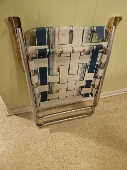 Photo of free Lawn chair - needs new webbing (Baseline and Clyde) #1