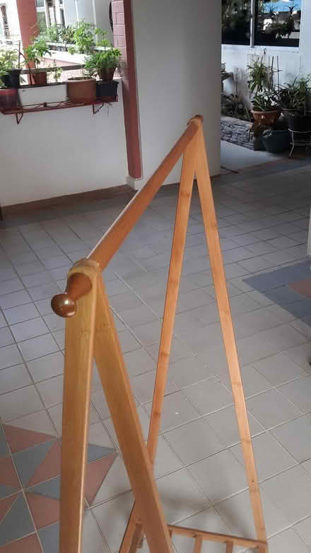 Photo of free Wooden Clothes Rack (Queenstown, near MRT) #3