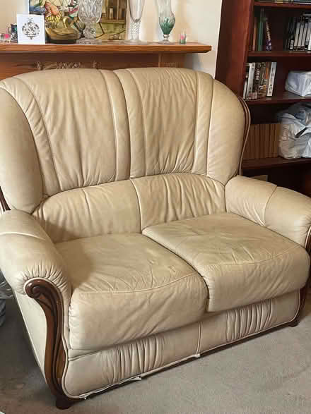 Photo of free 2-seater Leather Sofa (North Finchley N12) #1
