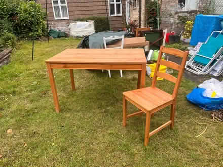 Photo of free Ikea table with two chairs (Harrogate and otley) #1