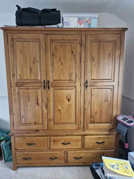 Photo of free Wooden wardrobe (Longwick HP27) #1