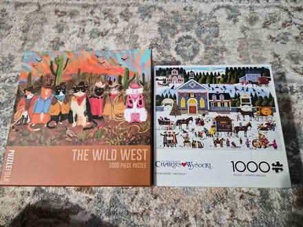Photo of free 1000pc puzzles with poster (woodhaven) #1