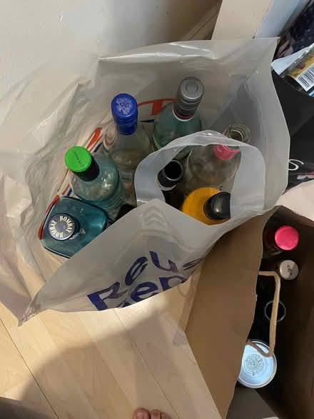 Photo of free 90 EMPTY bottles of assorted spirits, wines, (Covent Garden WC2H) #1