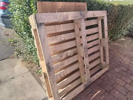 Photo of free Wooden pallet with plywood (Lower Morden SM4) #1