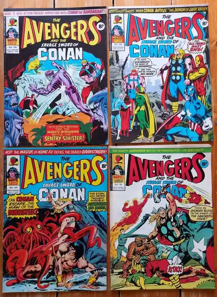 Photo of free 1970s Marvel UK B&W Avengers comics (Divinity Road OX4) #1