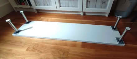Photo of free IKEA EKBY JÄRPEN white low shelf / display riser – 119cm (Tolworth KT6) #3