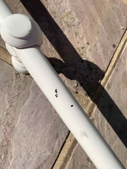 Photo of free White wooden curtain pole (New Haw, KT15) #3
