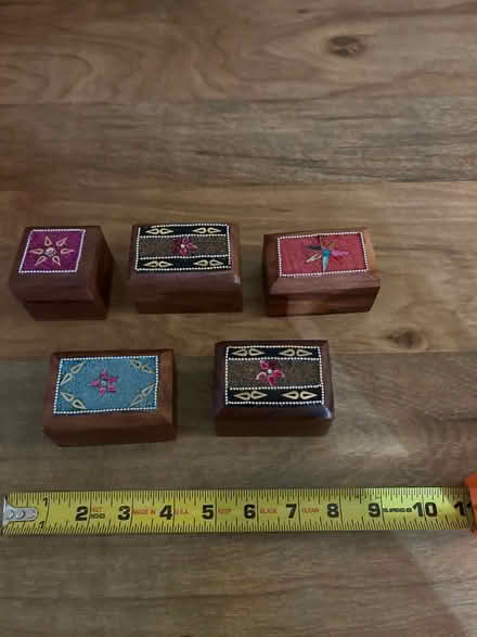 Photo of free Small wooden trinket boxes (Niles) #1