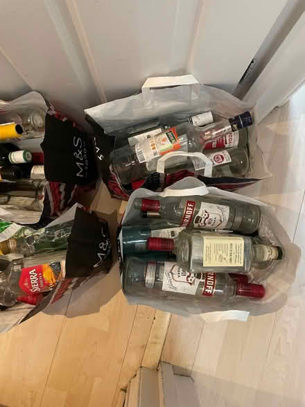 Photo of free 90 EMPTY bottles of assorted spirits, wines, (Covent Garden WC2H) #3