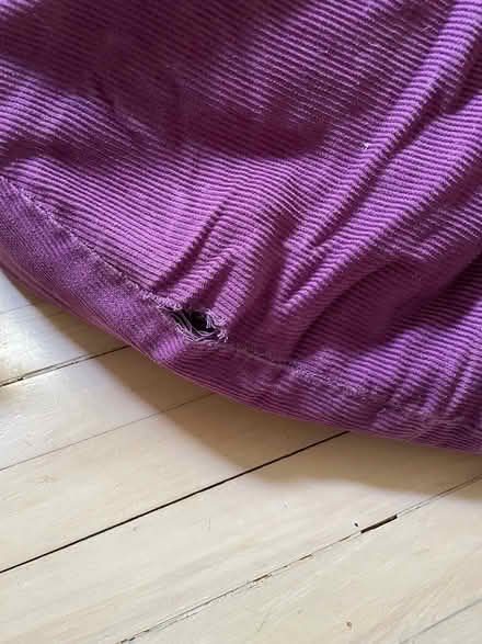 Photo of free Purple bean bag (Widcombe) #3