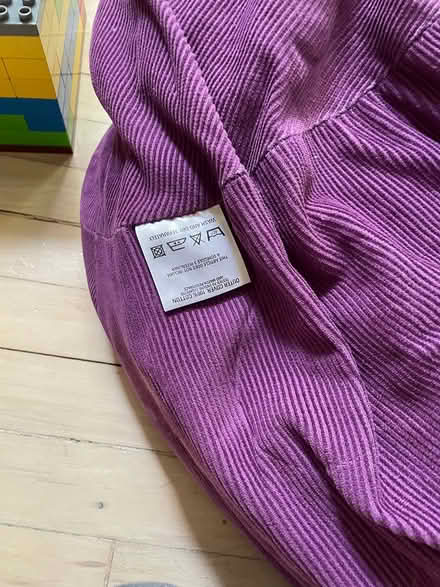 Photo of free Purple bean bag (Widcombe) #2