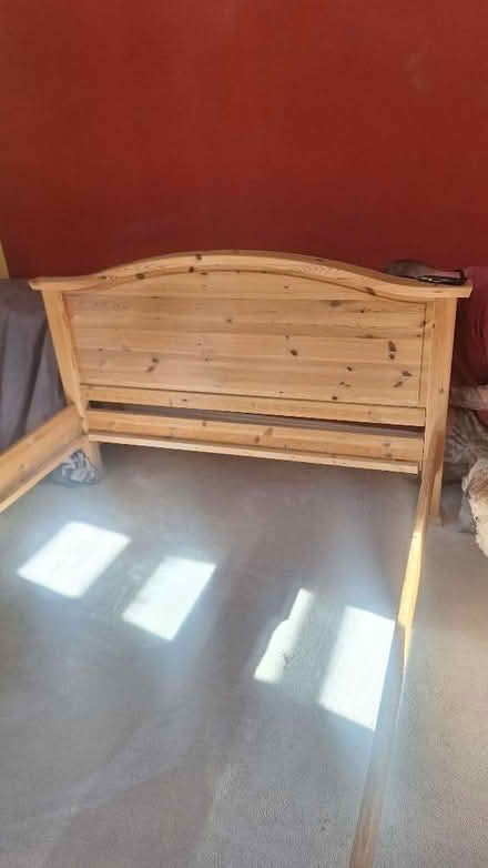 Photo of free Solid pine double bed. (Braintree CM7) #2