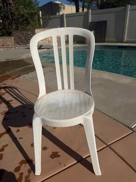 Photo of free plastic party chairs (2420 christine San bern calif) #2