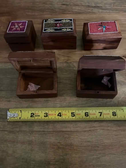 Photo of free Small wooden trinket boxes (Niles) #2