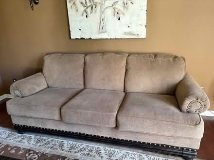 Photo of free Chenille couch and oversized chair (Off of Bunkerhill Rd & Rte 27) #2