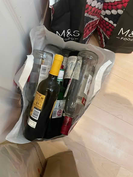 Photo of free 90 EMPTY bottles of assorted spirits, wines, (Covent Garden WC2H) #2