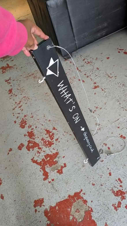 Photo of free Hangable sign x1 (St James' Street BN2) #2