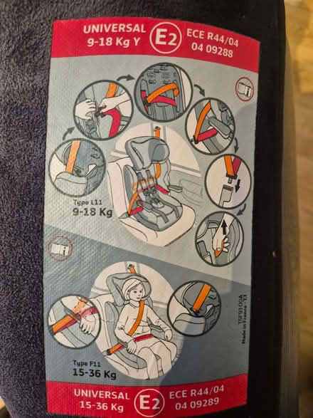 Photo of free Childs Car Seat (Weybridge KT13) #3