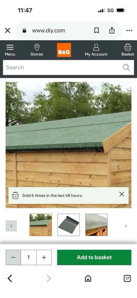 Photo of Roofing felt (Hatfield AL10) #1