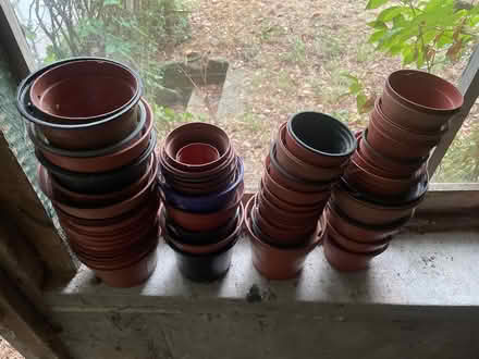 Photo of free Plastic plant pots (approx 150) (Monmouth) #1